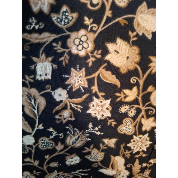 Christopher & Banks Earth Tones Floral Midi Skirt Women Size X - Picture 6 of 8